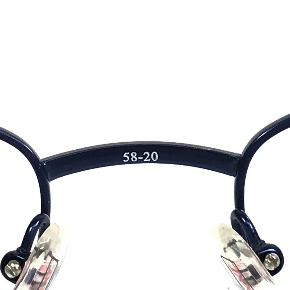 XXL Ti Series Eyeglasses Frames Riptide Brown Blue Titanium Rectangle 58-20-145